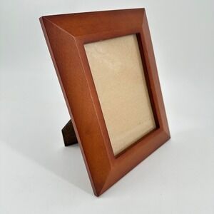 Vintage Style Wood Picture Frame Cherry Mahogany Finish 5x7 Tabletop Beveled
